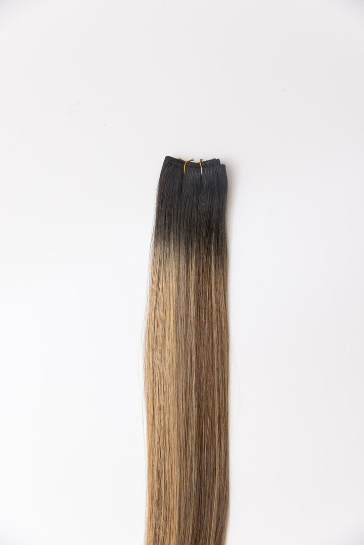 Warm as Honey: Machine Wefts-Christian Michael Hair Extensions