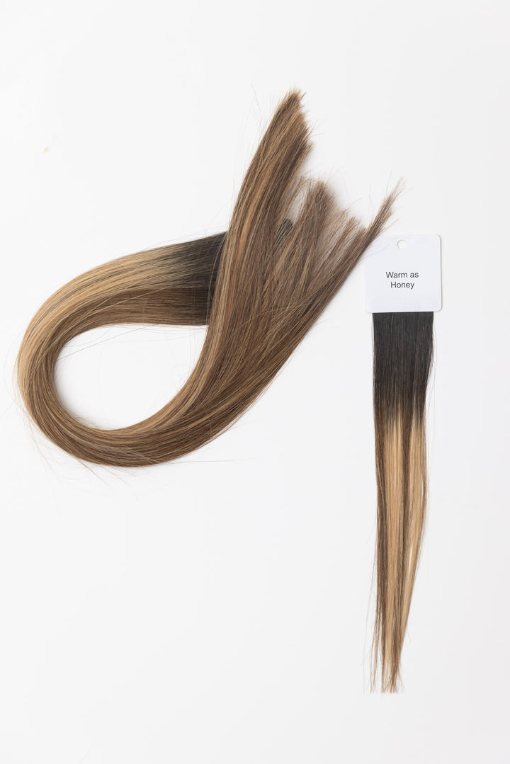 Warm as Honey: Machine Wefts-Christian Michael Hair Extensions