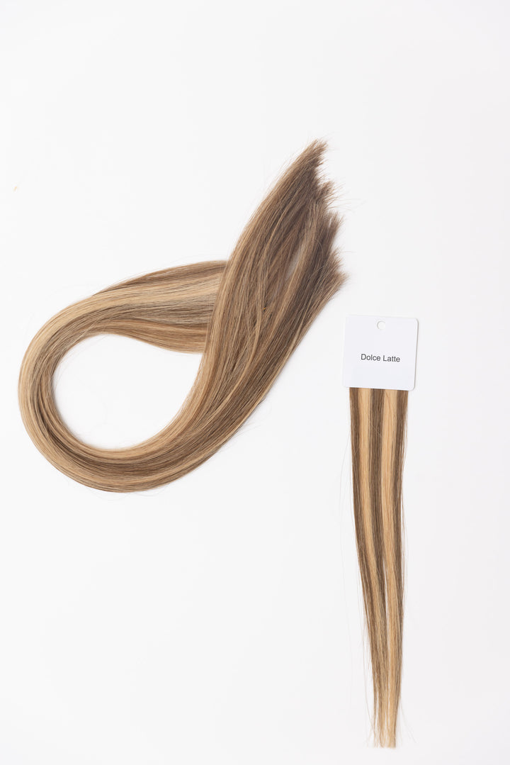 Dolce Latte: Machine Wefts-Christian Michael Hair Extensions